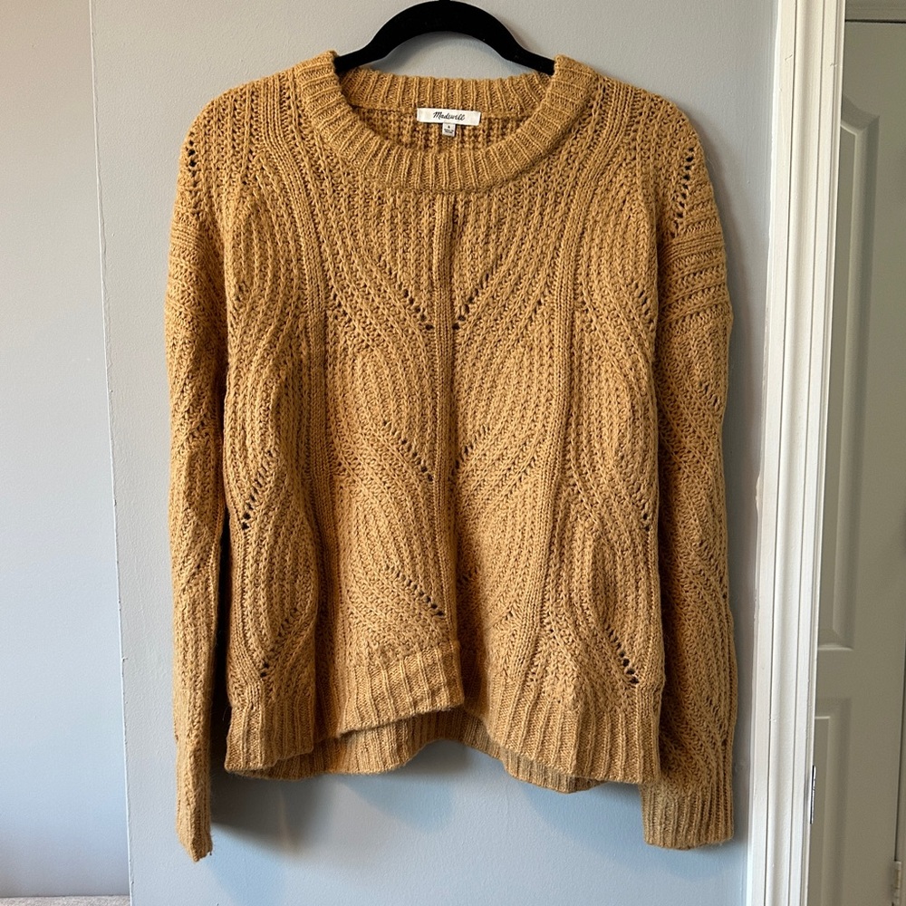 MADEWELL Camel Alpaca Pullover Sweater